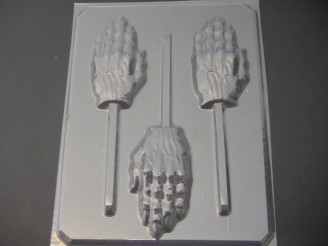 2438 Scary Hand Chocolate or Hard Candy Lollipop Mold